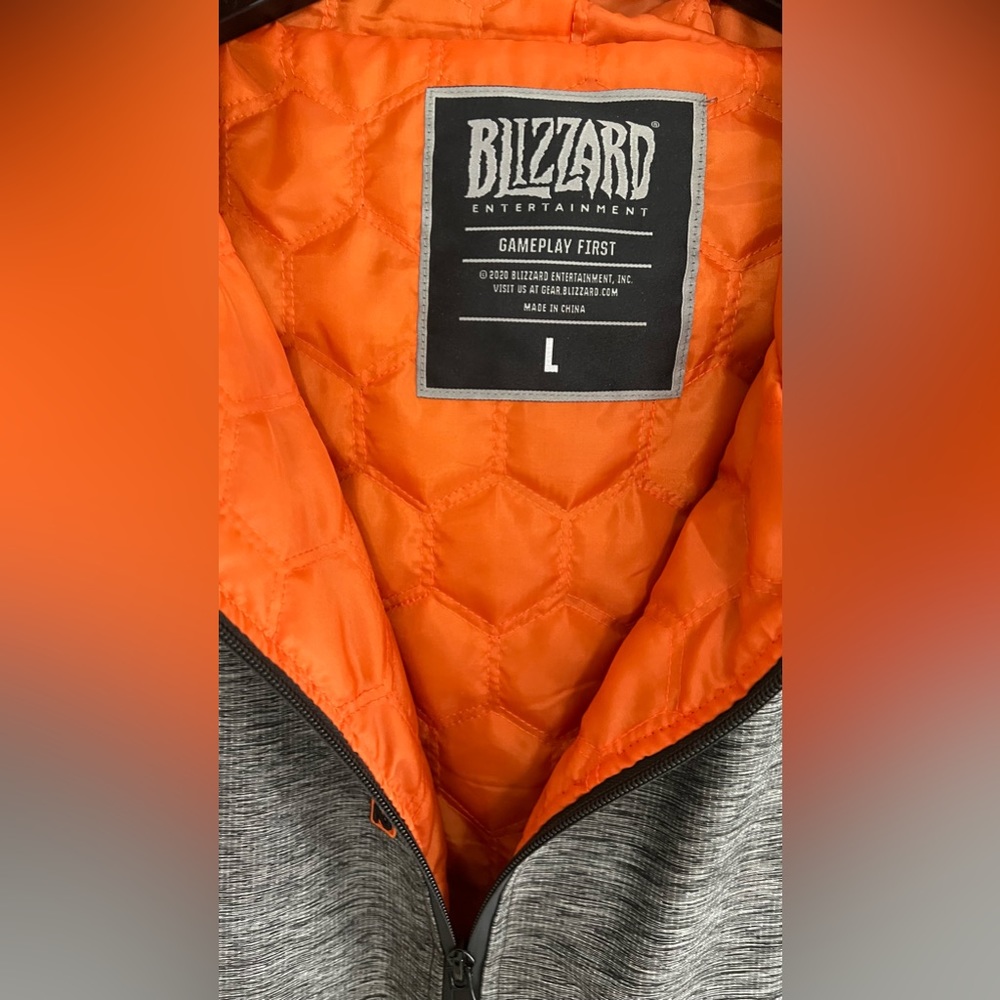 Overwatch 2 Men's Gray Full-Zip light jacket with Hood